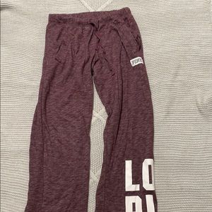 Pink boyfriend sweatpants